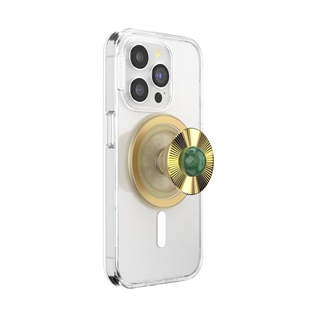 📱 PopSockets Phone Grip für MagSafe mit Kickstand - Gem Brooch Jade