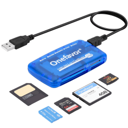 Onefavor SmartMedia Kartenleser Schreiber | All-in-1 USB Universal Multi-Karten Adapter 📸📀🔗