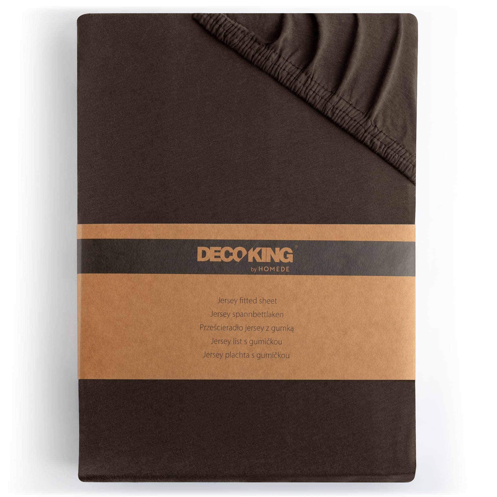 🌟 DecoKing Spannbettlaken 80x200 90x200 cm 100% Baumwolle Braun 🛏️