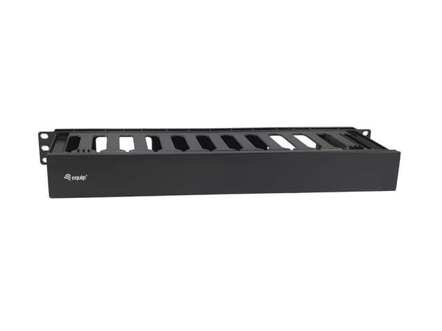 🔥 Super Deal! 19-Zoll-Rackmontage-Kabelmanagement-Panel, schwarz