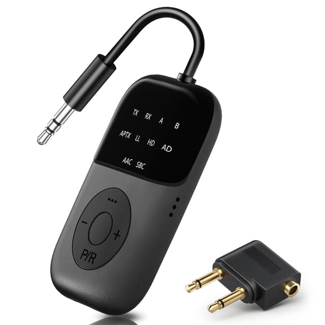 SOARUN 2-IN-1 Bluetooth 5.4 Adapter Transmitter 🎧 24H Spielzeit 🎶 aptX Low Latency ✈️ Airfly Gadgets 🎮