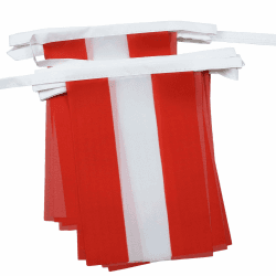🇦🇹 Tolles Angebot! Fahnenkette Österreich 6 Meter - 20 Flaggen
