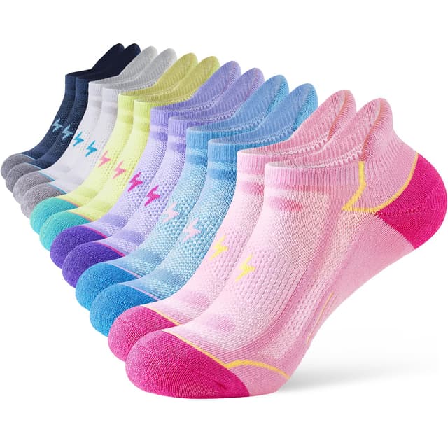 Niorasen Sneaker Socken Damen 39-42 35-38 | Atmungsaktiv & Anti-Blasen | Sportsocken | 6 Paar