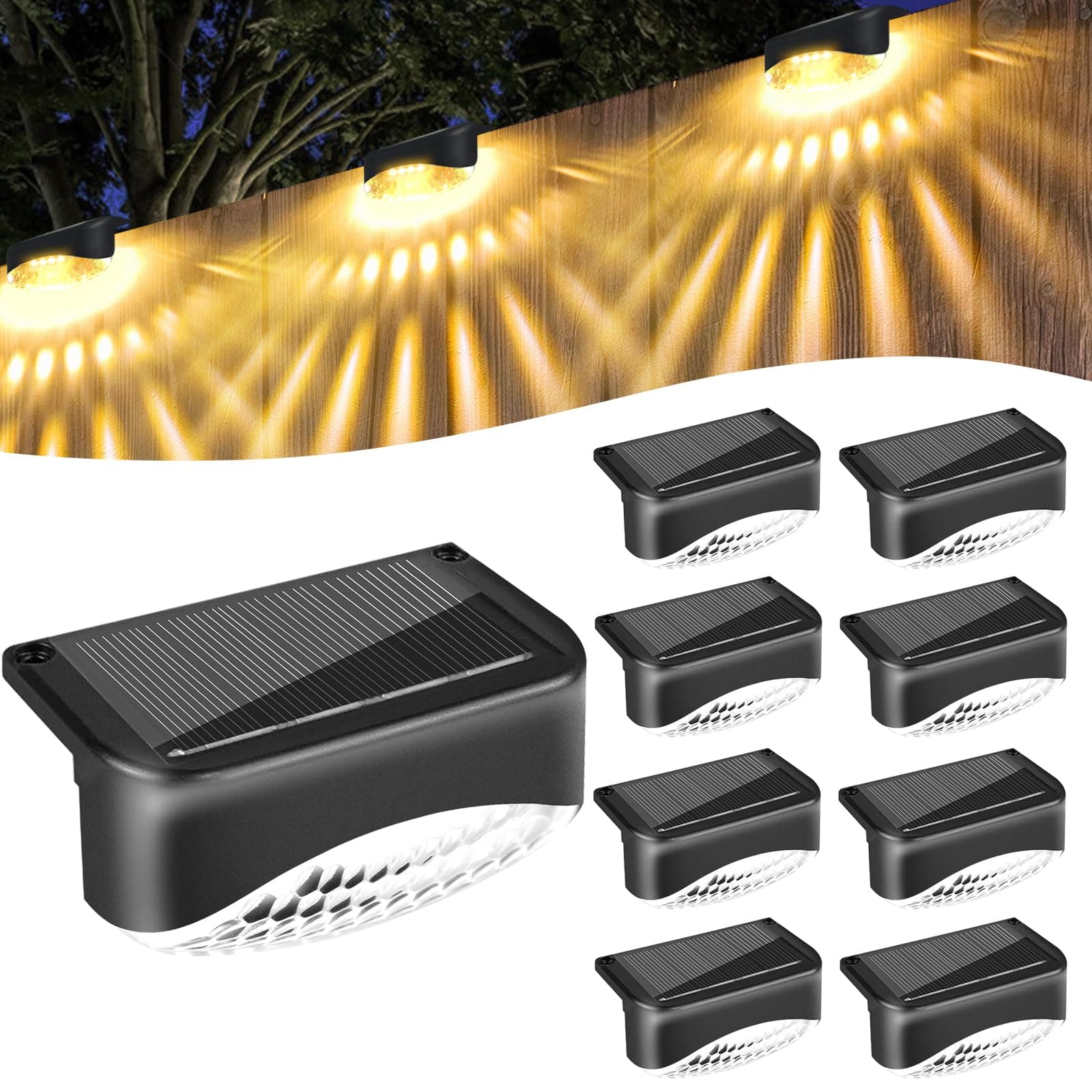 Bzavor Solarlampen für Außen Garten,8 Stück IP65 Wasserdichte Solarleuchten Garten Deko