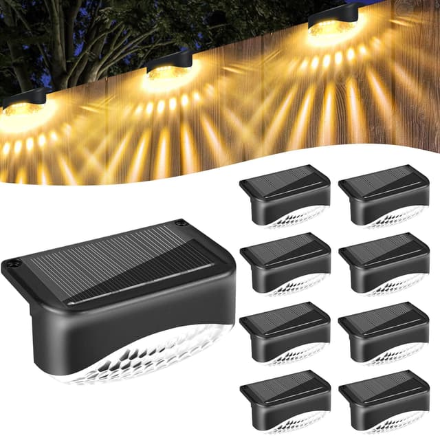 Bzavor Solarlampen für Außen Garten,8 Stück IP65 Wasserdichte Solarleuchten Garten Deko