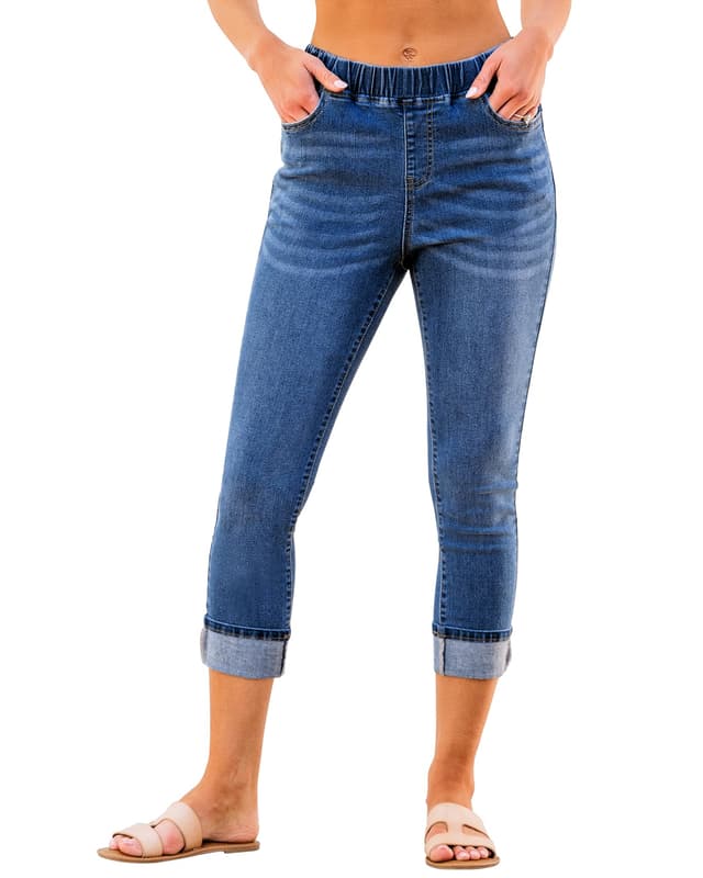 👖🌟 Roskiky Damen Capri Leggings Jeans Deal! Bis zu 27% Rabatt 🌟👖