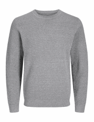 JACK & JONES Herren Jprblunoah Knit Crew Neck Bf Strickpullover XXL Light Grey Melange 🧥🔥