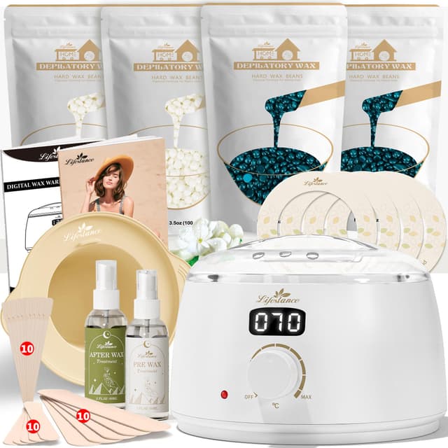 Lifestance Waxing Set - Weiße L3 Wax Maschine zur Wachs Haarentfernung