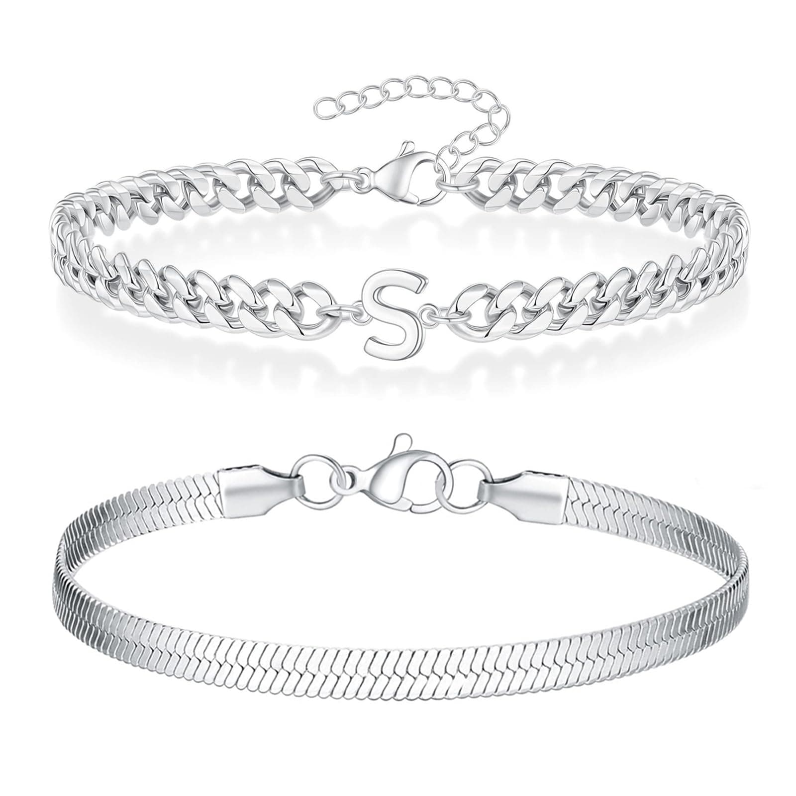 ZENGSING Herren Armband Set 🎁 Premium Edelstahl Armbänder 🎉 Geschenk für Männer 🎈