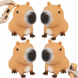🧸 Gfamous Capybara Squeeze Toy 4 Stück - Stressball-Wasserschwein 🎉