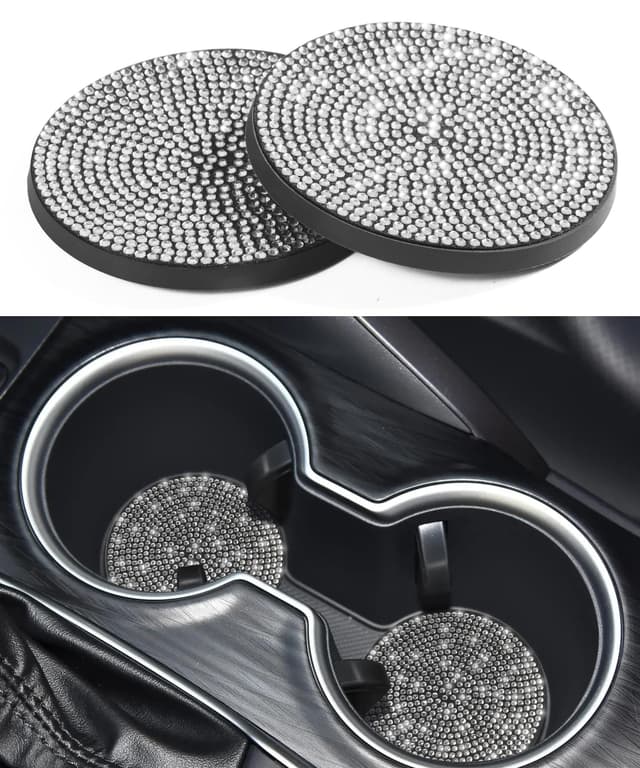 🚗🌟 Flaconi 2PCS Auto Untersetzer - Auto Zubehör Innenraum Frauen