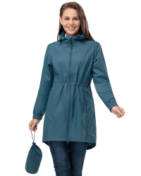 🌧️ Damen Dünne Wasserdichte Regenjacke mit Kapuze - 33,000ft