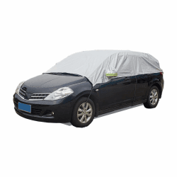 🚗 Blueshyhall Halbe Autoabdeckung Wasserdicht für Kleinwagen und Kompakt SUV 🛡️