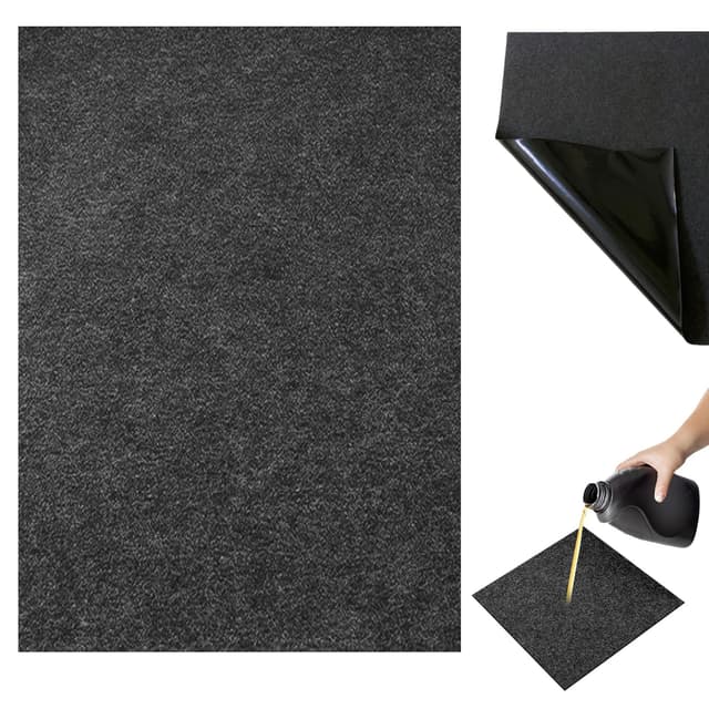 🚗 Gohytal Öl Auffangmatte 152 x 91 cm - Wasserdichte und Saugfähige Auto-Ölteppich-Matte