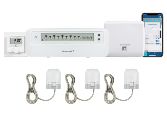 🏡🔥📱 Homematic IP Access Point + Fußbodenheizungscontroller - Smart Home Set