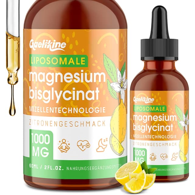 Magnesium-Bisglycinat-Tropfen 1000 mg – 140 mg elementares Magnesium pro Portion 🌿💧