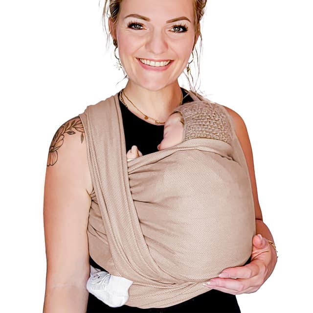 👶🧵 Hoppediz gewebtes Baby-Tragetuch ab Geburt, Neugeboren bis Kleinkind, 100% Baumwolle, Djerba 3,70m 🌟