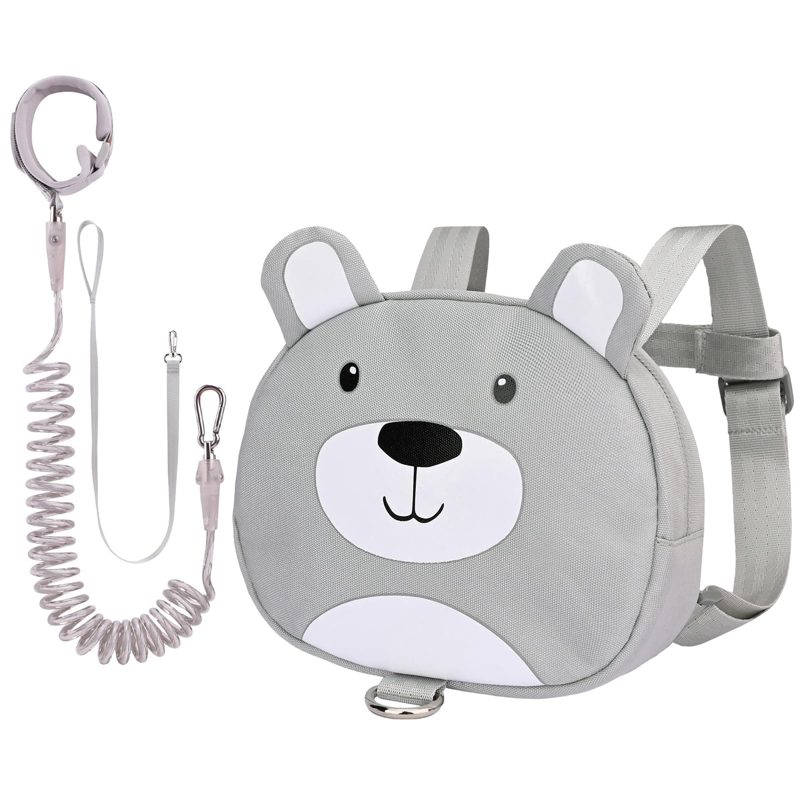 🐻 Bebamour Tier-Kleinkind-Rucksack mit Sicherheitszügeln und Mini-Tasche