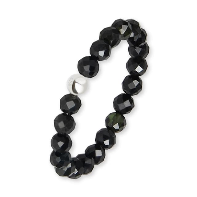 🌿 GD GOOD.designs Anti Stress Ring aus Naturstein Perlen für Damen - Elastische Anxiety Rings 🌸 Fidget Ringe