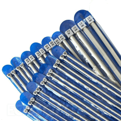 IHKFILAN Aluminium Metall Stricknadel Set 🧶🧵 Einziger Punkt Gerade Nadel Stricknadeln DIY Webwerkzeuge 15 Paar (2 mm-12 mm)