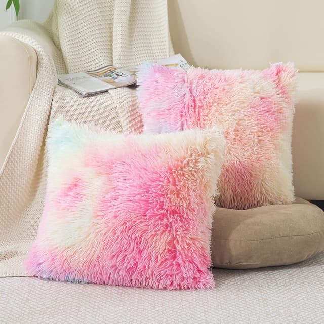 🌈 ZTYROLJ 2er Set Kissenbezug 80x80 cm, Microfiber Ultra Weich Kissenbezug 🌟