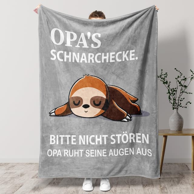 KAAYEE Opa Geschenk - Kuscheldecke für Opa 🎁💗✨💯💎