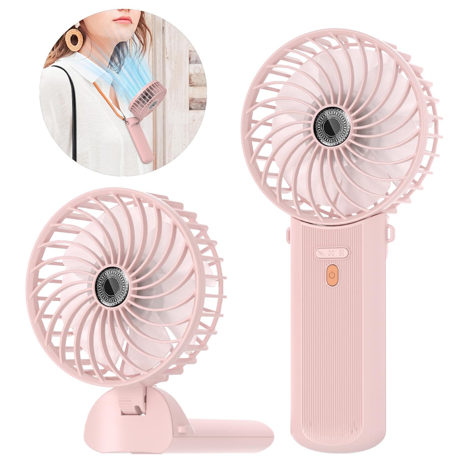 🌀 Lepwings Handventilator - Mini Ventilator USB Wiederaufladbar 🌀