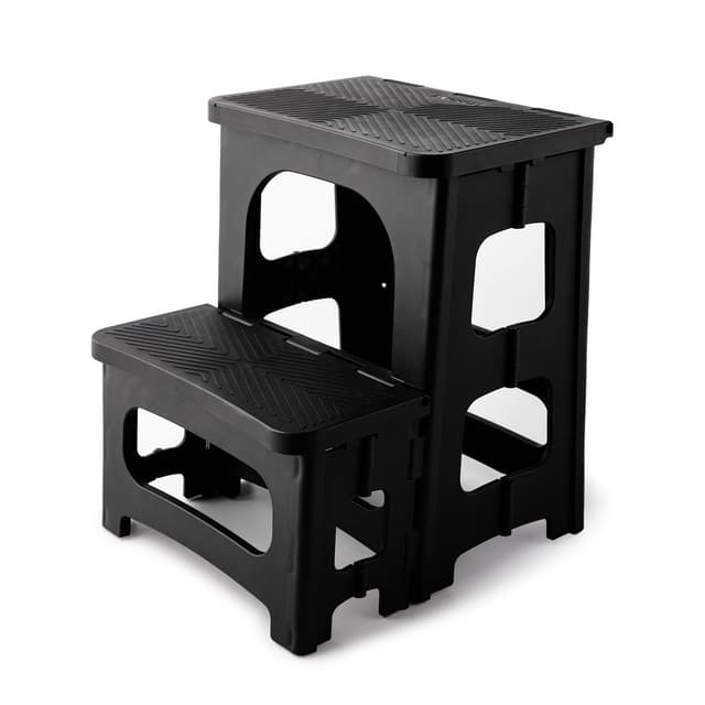 🌟 Huacan Klapphocker Faltbar 2 Stufen Tritthocker für Kinder & Erwachsene 🌈
