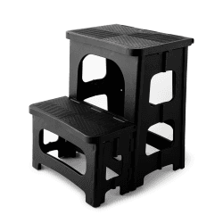 🌟 Huacan Klapphocker Faltbar 2 Stufen Tritthocker für Kinder & Erwachsene 🌈