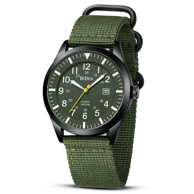 HANPOSH Herren Militär Uhr - Outdoor Sport Quarzuhr ⌚🌿