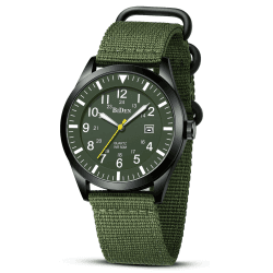 HANPOSH Herren Militär Uhr - Outdoor Sport Quarzuhr ⌚🌿