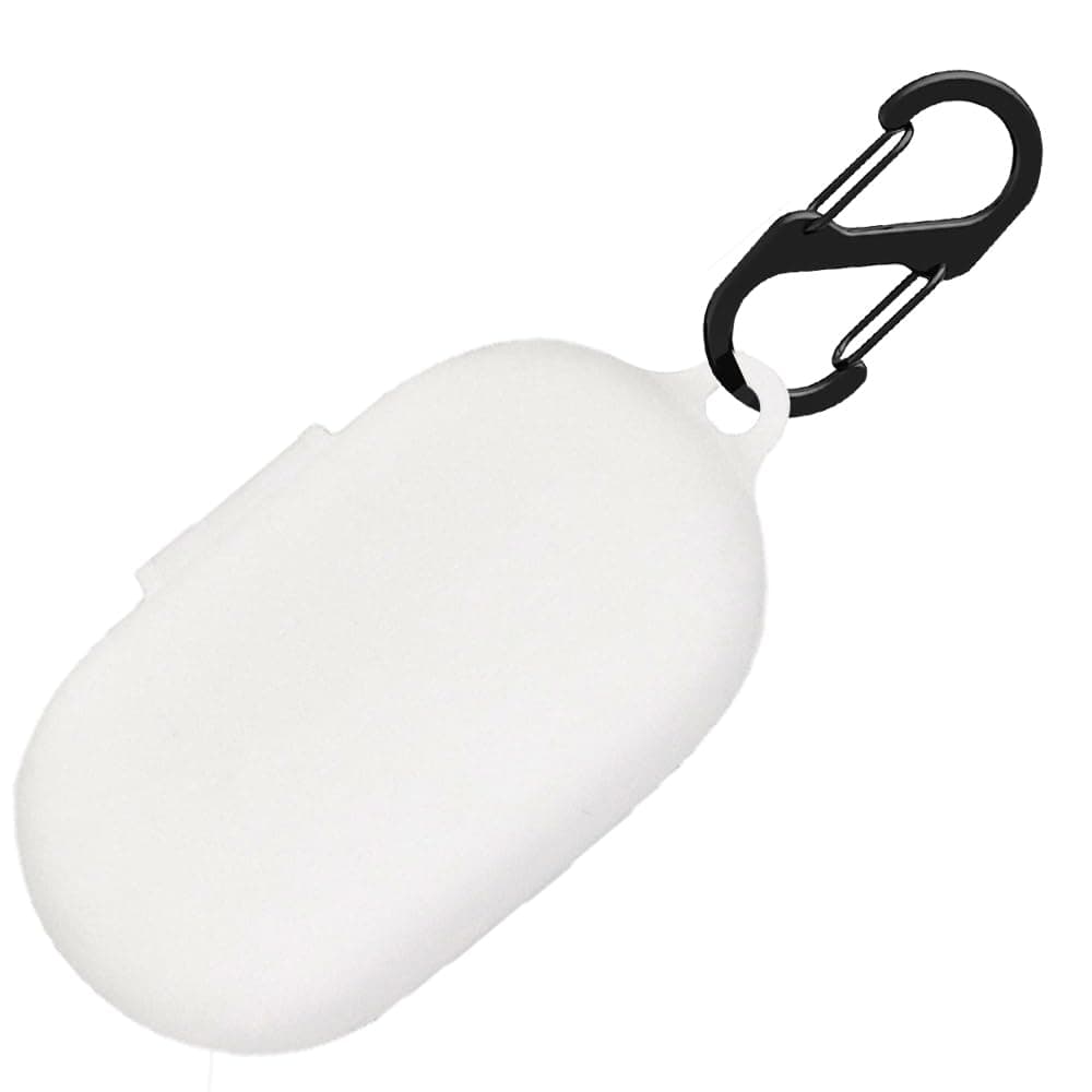Silikon Hülle für JBL Soundgear Sense Tasche 🎧 Stoßfeste Schutzhülle und Haut Protective Case Cover für JBL Soundgear Sense with Keychain (Weiß) 🛡️