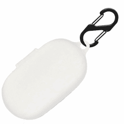 Silikon Hülle für JBL Soundgear Sense Tasche 🎧 Stoßfeste Schutzhülle und Haut Protective Case Cover für JBL Soundgear Sense with Keychain (Weiß) 🛡️