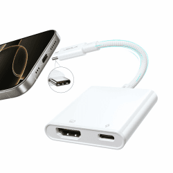 🔌 JSAUX USB C auf HDMI Digital AV Adapter, 4K HDMI und 100W PD-Ladung, Sync HDTV/Monitor 📺