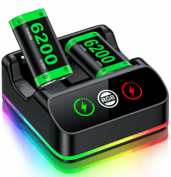 2 X 6200mWh Akku für Xbox Series X Controller 🎮🔋