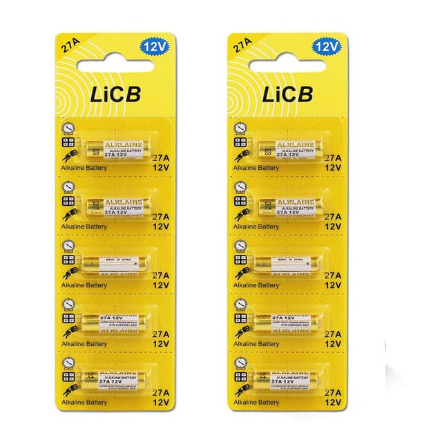 LiCB 10 Stück 27A 12V Alkaline Batterie 🌟 3 Jahre Lagerfähigkeit 🚀