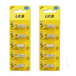 LiCB 10 Stück 27A 12V Alkaline Batterie 🌟 3 Jahre Lagerfähigkeit 🚀
