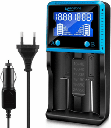 Universal Akku Ladegerät mit LCD-Anzeige ⚡️ Schnell Aufladen Batterieladegerät