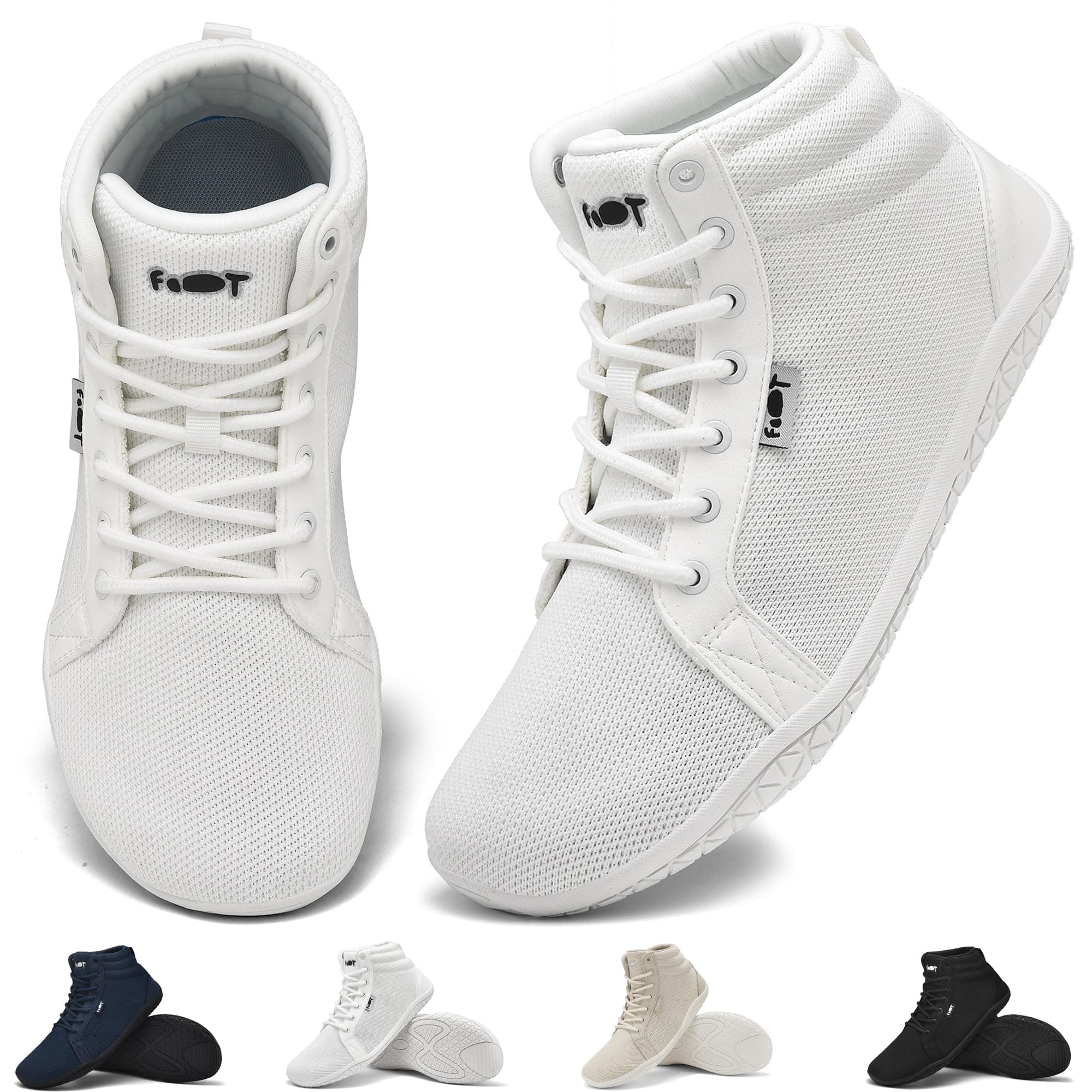 Wizshoe Barfußschuhe Hi Top Herren Damen Breite Sneaker 🌟👟
