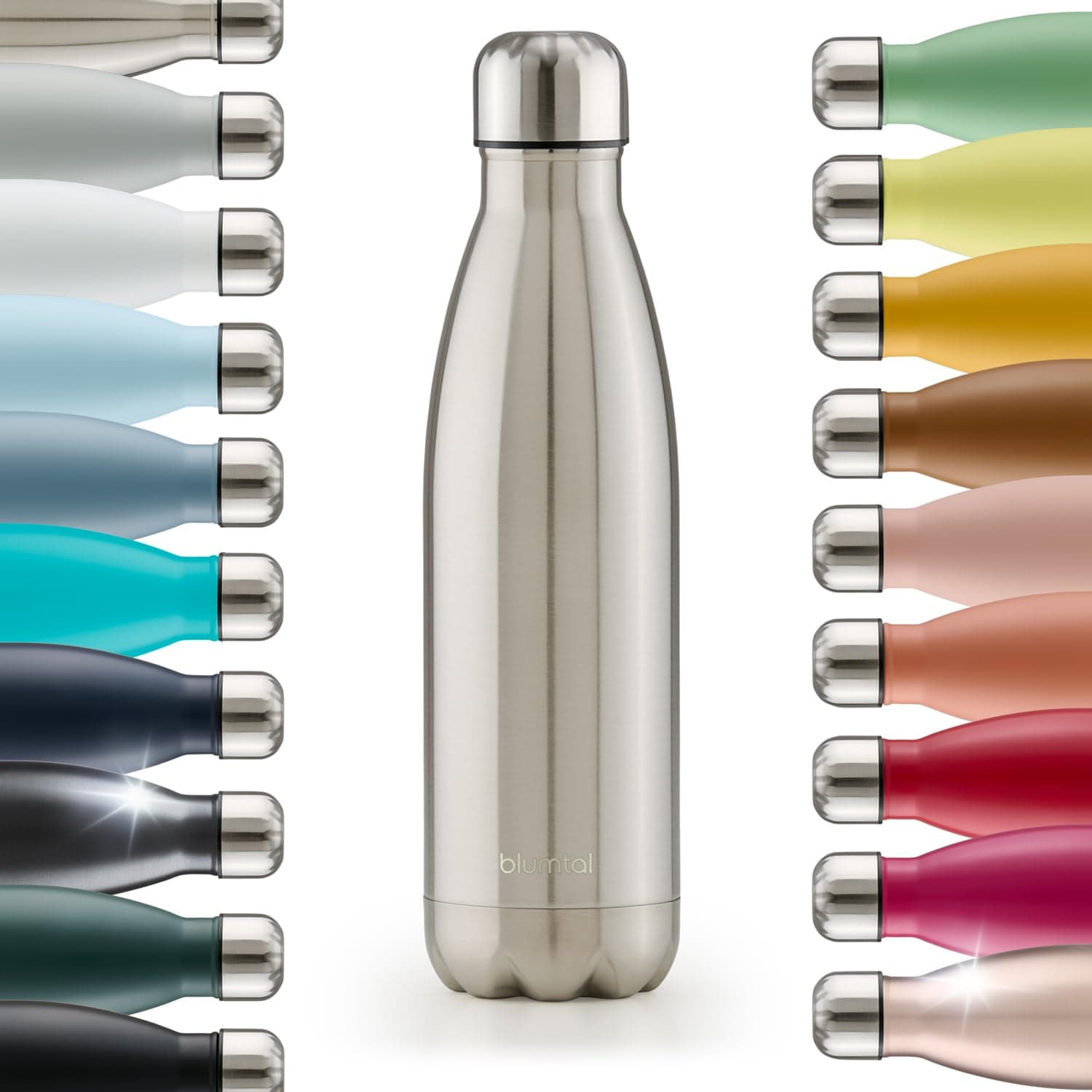 🌟 Blumtal Trinkflasche 1000 ml Edelstahl - Isolierflasche auslaufsicher & klimaneutral 🌿