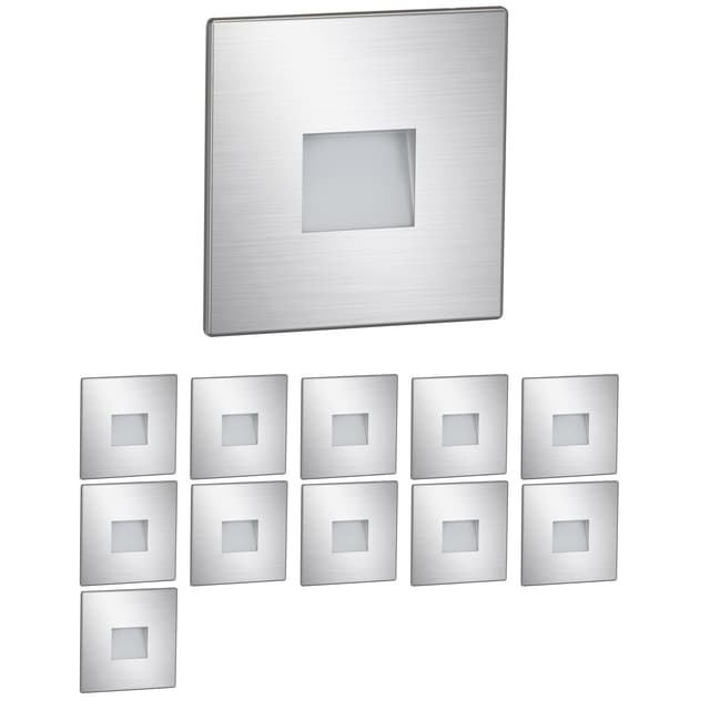LED Treppenlicht/Wandeinbauleuchte FOW - 12 Stück