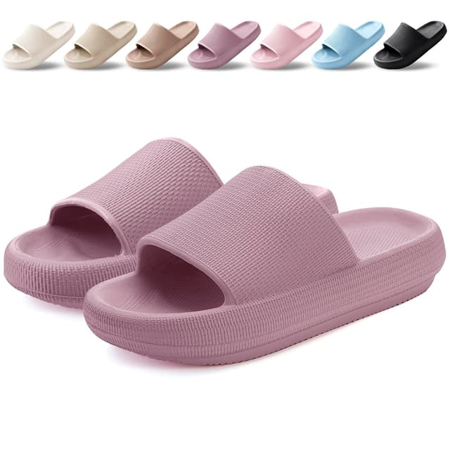 BAXIWUY Badelatschen Damen Herren - Rutschfeste Wolkenschuhe 🌈