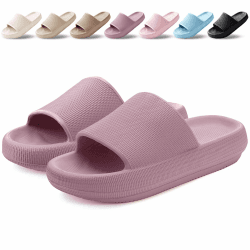 BAXIWUY Badelatschen Damen Herren - Rutschfeste Wolkenschuhe 🌈