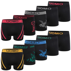 🩲 L&K 10er Pack Herren Retroshorts Boxershorts Men Mikrofaser in 10 verschiedenen Modellen 1209 L-XL 🩲