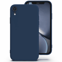 📱 Zuvirelx Glatte Silikon Hülle für iPhone XR - Dunkelblau | Angebot!