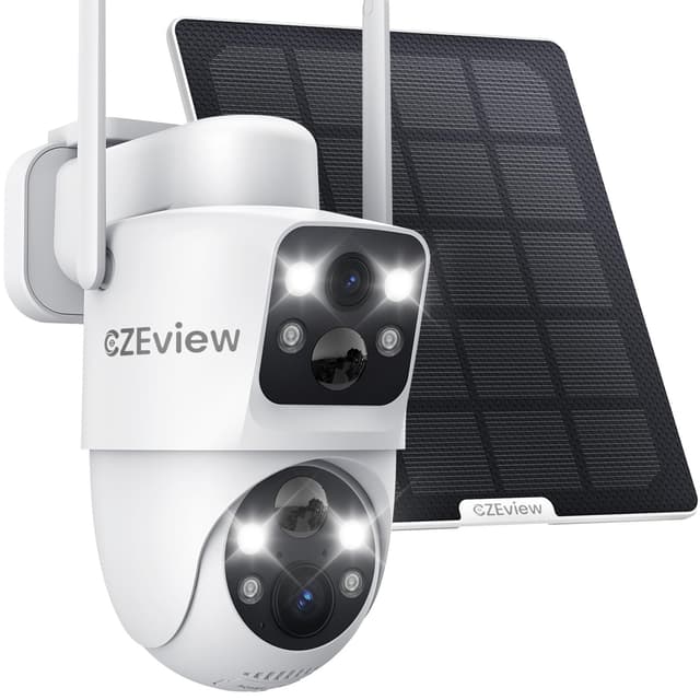 CZEview 4MP Überwachungskamera Aussen Akku 📷🔋🌞