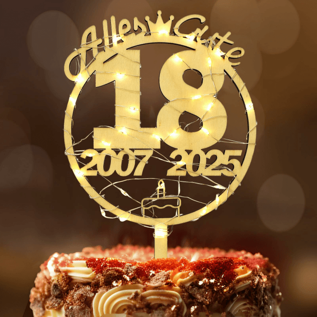 Tortendeko 18. Geburtstag Mädchen Junge 🎂🎉