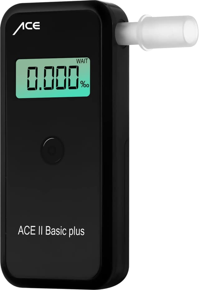 🏆 ACE II Basic Plus Alkotester - 99,0% Messgenauigkeit - Polizeigenau und professionell 👮‍♂️🔵⚫️