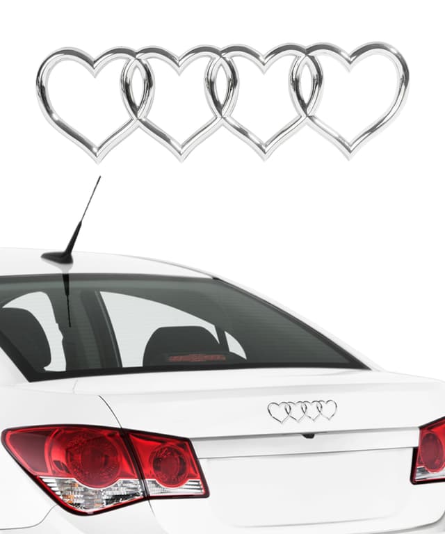 Flaconi Aufkleber für Auto - Herz Ringe Logo Aufkleber 🚗💍