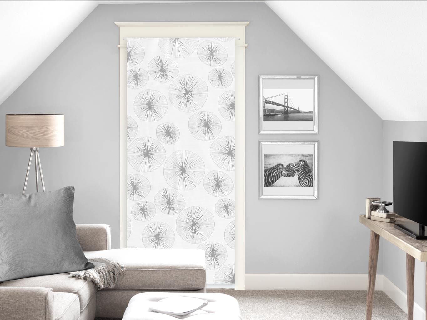 🌞 Super Deal! Soleil d'ocre Lionel Voilage, Segel, Gebrochen Vize, Polyester, Weiß, 90 x 200 cm - 1er Pack